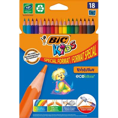 Pochette de 12 crayons de couleur INFINITY - Inovant - Triangulaire - Set  de 12 couleurs assorties sur