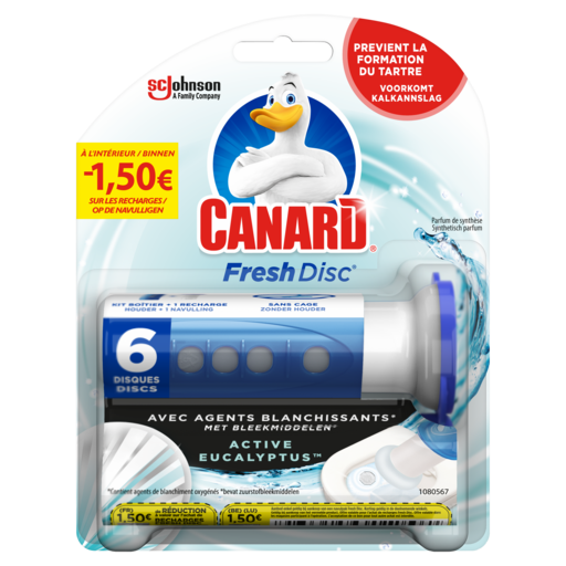 Canard WC Fresh Disc Recharges - Nettoyant Pour Toilette Fraîcheur