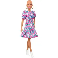 Barbie fashionistas doll 150 no hair look floral dress 1 887961966510