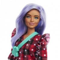 Barbie fashionistas robe de poupee a carreaux et cheveux lil 157