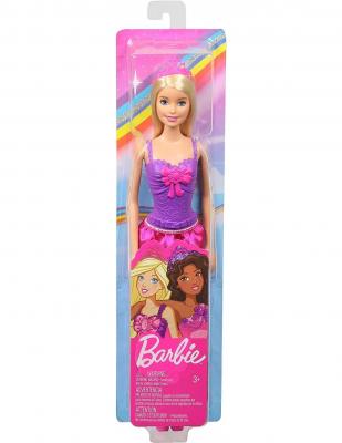 Barbie princess doll with blonde hair and purple dress