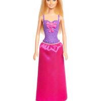 Barbie princesse de poupee avec des cheveux blonds et a la robe violette