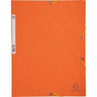 Exacompta chemisa a rabats en carton ft a4 3 rabats set de 3 pieces en 3 teintes d orange soleil 1 
