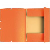 Exacompta chemisa a rabats en carton ft a4 3 rabats set de 3 pieces en 3 teintes d orange soleil 4 