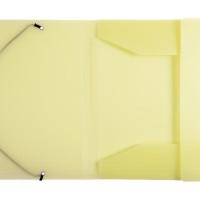 Pochette elastique jaune pastel exacompta